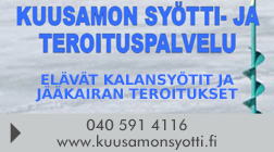 Kuusamon Syötti- ja Teroituspalvelu Tmi Ari Ronkainen logo